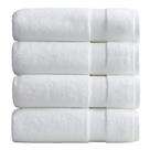 Conjunto de toalhas de banho Springtree Home Luxury Bamboo Rayon x4 White
