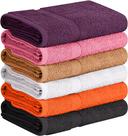 Conjunto de toalhas de banho T&L Towel and Linen Mart 100% algodão, pacote com 6