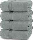 Conjunto de toalhas de banho Utopia Towels 100% algodão fiado em anel, 600 g/m2, pacote com 4