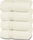 Conjunto de toalhas de banho Utopia Towels 100% algodão fiado em anel, 600 g/m2, pacote com 4