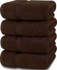 Conjunto de toalhas de banho Utopia Towels 100% algodão fiado em anel 600GSM x4 Conjunto de toalhas de banho Utopia Towels 100% algodão fiado em anel 600GSM x4