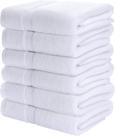 Conjunto de toalhas de banho Utopia Towels, pacote com 6, 100% algodão fiado em anel