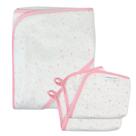 Conjunto de toalhas de bebê HonestBaby de algodão orgânico com capuz 81x81 cm