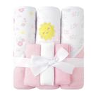 Conjunto de toalhas de bebê Viviland de 6 peças, 71x71 cm, 3 com capuz