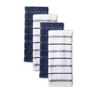 Conjunto de toalhas de cozinha KitchenAid Albany, pacote com 4 unidades, salgueiro azul/branco