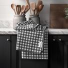 Conjunto de toalhas de cozinha RECYCO Waffle Quick Dry Microfiber x2 Grey Conjunto de toalhas de cozinha RECYCO Waffle Quick Dry Microfiber x2 Grey