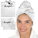 Conjunto de toalhas de cuidado de cabelo O CUIDADO PERFEITO PARA O CABELO ENCARACOLADO PARA MENINAS