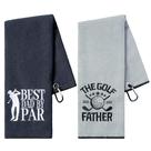 Conjunto de toalhas de golfe R HORSE de microfibra 60x35 cm com clipe
