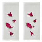 Conjunto de toalhas de mão SKL Home Tossed Watermelons, 2 unidades, branco óptico