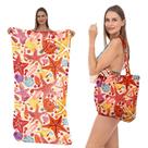 Conjunto de toalhas e bolsas de praia Starfish Print 80x160cm Quick Dry