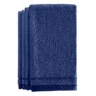 Conjunto de toalhas Fingertip Creative Scents Blue, pacote com 4, 28x46cm