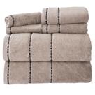 Conjunto de toalhas Lavish Home 525GSM 100% algodão 6 peças taupe