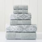 Conjunto de toalhas Modern Threads Charlize Dark Sage 6 peças