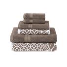 Conjunto de toalhas Modern Threads Trefoil Filigree 6 peças 100% algodão