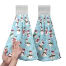 Conjunto de toalhas suspensas Kwlegh Christmas Snowman 30x43 cm macio