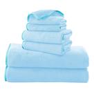 Conjunto de toalhas TENSTARS de 6 peças Aquamarine Soft Quick Dry