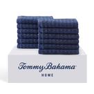 Conjunto de toalhas Tommy Bahama 13x13 cm 12 peças de algodão Conjunto de toalhas Tommy Bahama 13x13 cm 12 peças de algodão