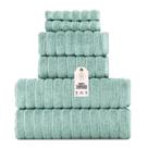 Conjunto de toalhas turcas clássicas CTT Luxury 6 peças 100% algodão