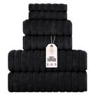 Conjunto de toalhas turcas clássicas CTT Luxury 6 peças de algodão