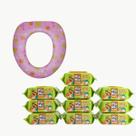 Conjunto de Toalhas Umedecidas e Assento Redutor Infantil Fofo