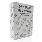 Conjunto de tokens MTG Citadel Black Dry Erase com borrachas x50