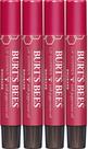 Conjunto de tonalidades labiais Burt's Bees Shimmer Rhubarb Lip Balm, pacote com 4