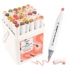 Conjunto de tons de pele Markers Grabie de 36 cores com ponta dupla