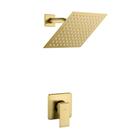 Conjunto de torneiras de chuveiro POP SANITARYWARE em ouro escovado com cabeça de 20 cm