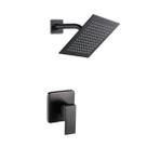 Conjunto de torneiras de chuveiro POP SANITARYWARE Matte Black com cabeça de 20 cm