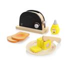 Conjunto de Torradeira de Madeira Pretend Play Hape - Brinquedo de Cozinha Infantil