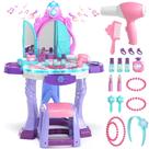 Conjunto de toucador Pretend Play Lehoo Castle com acessórios para meninas
