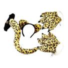 Conjunto de traje de cosplay de anime Animal Paw, luvas de pelúcia, cauda e orelhas