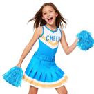 Conjunto de traje de líder de torcida Gigoitly Blue para meninas