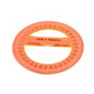 Conjunto de transferidor hand2mind Clear 10cm Safe-T 360 Degree (24)