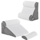 Conjunto de travesseiros Bed Wedge Bedluxe, espuma viscoelástica ajustável, 4 unidades