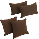 Conjunto de travesseiros Blazing Needles Corded Twill Spice, 4 unidades