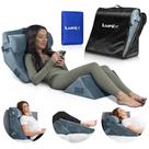 Conjunto de travesseiros ortopédicos Bed Wedge Lunix Memory Foam Navy