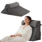 Conjunto de travesseiros ortopédicos Bedluxe Foam Cinza Escuro