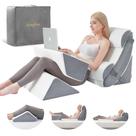 Conjunto de travesseiros ortopédicos com cunha Kingfun Memory Foam, 6 unidades