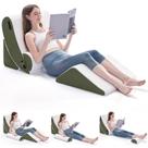 Conjunto de travesseiros Wedge Cama ortopédica Negwoo para dormir verde