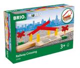 Conjunto de travessia ferroviária BRIO World 33388-4 peças para crianças a partir de 3 anos Conjunto de travessia ferroviária BRIO World 33388-4 peças para crianças a partir de 3 anos