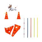Conjunto De Treinamento De Agilidade Para Cães, Barra De Salto, Equipamento De Treinamento De