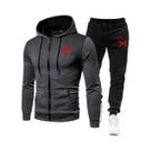Conjunto De Treino Masculino De Inverno 2025: Moletom Moderno E Calça Jogger Para Academia E Corrida