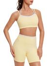 Conjunto de Treino OMKAGI Top Esportivo Dupla Camada e Shorts M Conjunto de Treino OMKAGI Top Esportivo Dupla Camada e Shorts M