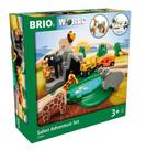 Conjunto de trem de brinquedo BRIO World Safari Adventure 26 peças para crianças a partir de 3 anos