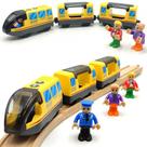 Conjunto de trem de locomotiva operado por bateria Hyperliving com trilhos