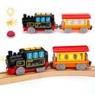 Conjunto de trem de locomotiva operado por bateria lemonkids 3Y+ com trilhos