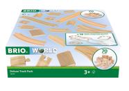 Conjunto de trem de madeira BRIO World Deluxe 70 peças de 3 anos ou mais