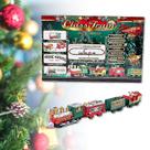 Conjunto de trem elétrico de Natal, brinquedo de blocos de construção com trilho Conjunto de trem elétrico de Natal, brinquedo de blocos de construção com trilho