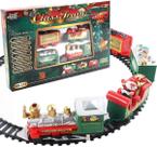 Conjunto de trem elétrico para decoração de Natal para crianças